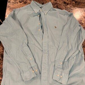 Men's 16 1/2 34/35 Classic Fit Ralph Lauren Long Sleeve Button Down Shirt
